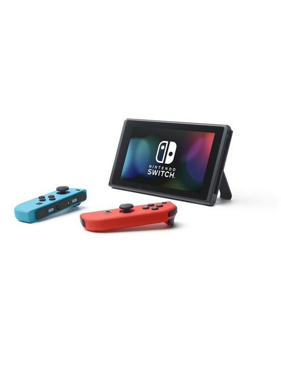 Nintendo Switch Neon Red/Blue with Improved Battery Life