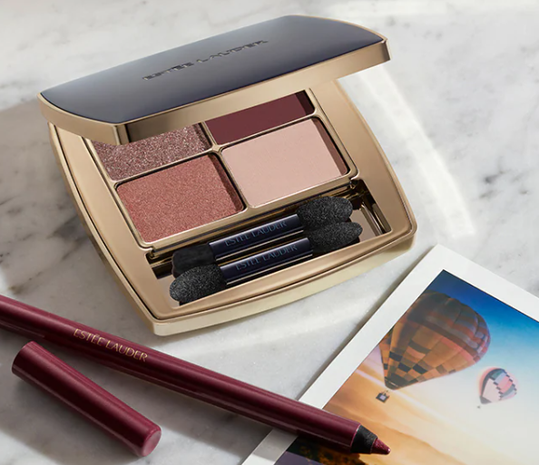 Estee Lauder Pure Color Envy Luxe Eyeshadow Quad - Shade : 01 Rebel Petals