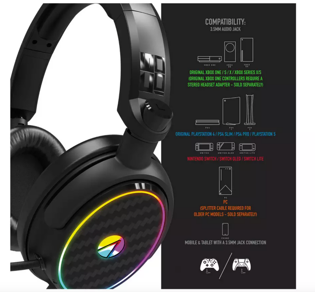 STEALTH C6-100 Light Up Gaming Headset