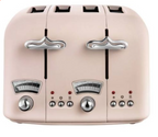 De'Longhi CT04.PK Argento Flora 4 Slice Toaster - Pink