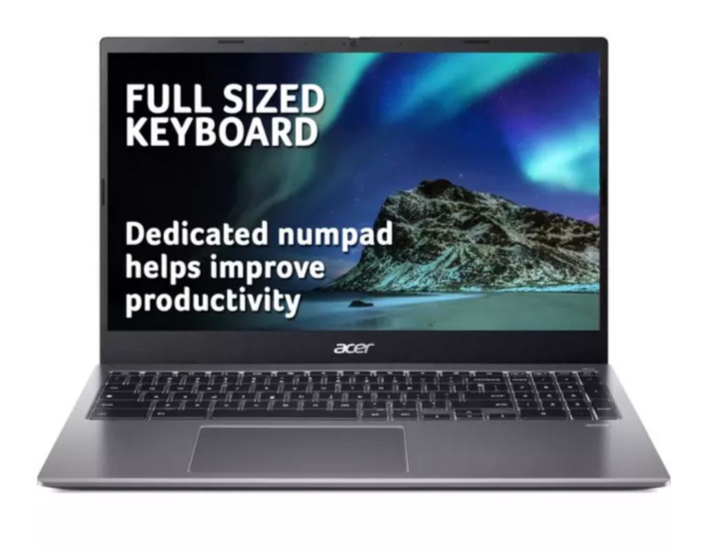 ACER 515 15.6" Chromebook & Mouse Bundle - Intel® Core™ i3, 128 GB SSD, 8GB Ram , Grey