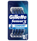Gillette Sensor 3 Disposable Razors x8