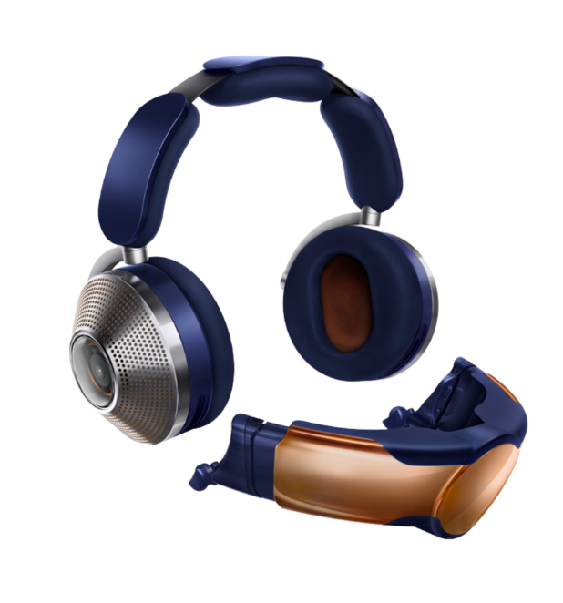 Dyson Zone Absolute Plus - headphones with air purification - Prussian blue/Bright copper