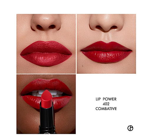 Giorgio Armani Lip Power Long Wear Vivid Color Lipstick3.1gm - Shade: 402