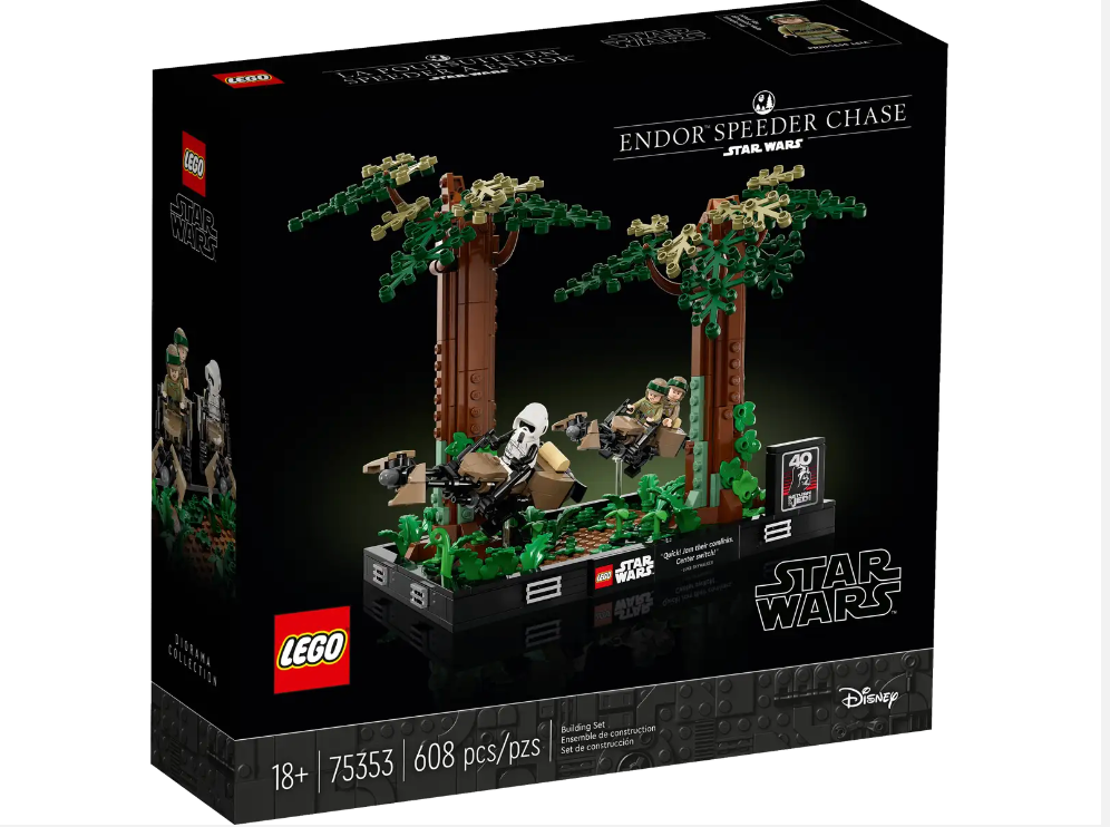 Lego Star Wars Endor Speeder Chase Diorama