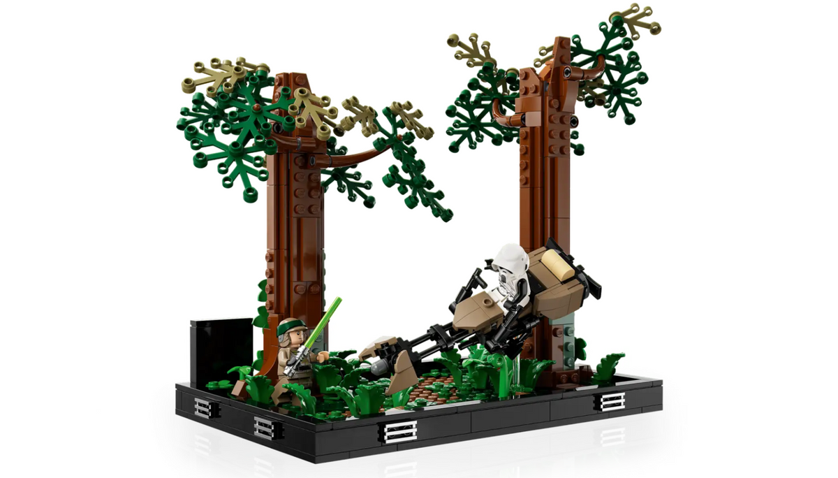 Lego Star Wars Endor Speeder Chase Diorama