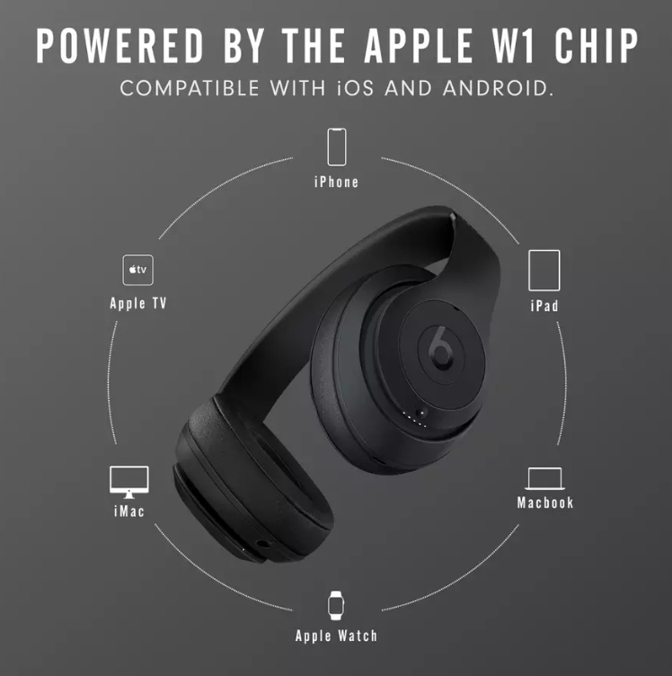 Beats Studio3 Over-Ear Wireless Headphones - Black