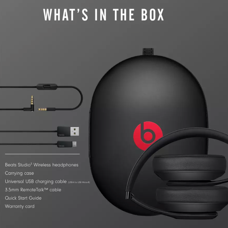Beats Studio3 Over-Ear Wireless Headphones - Black