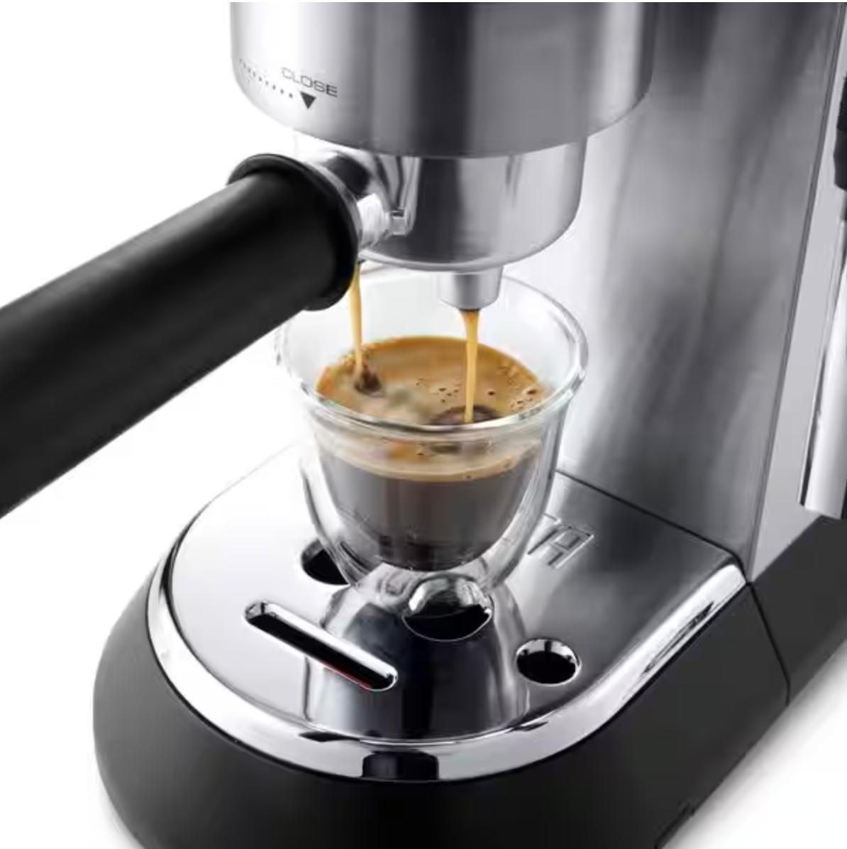 De'Longhi Dedica Style Pump Espresso Coffee Machine - Silver