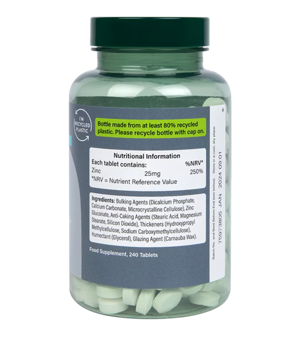 Holland & Barrett Zinc 25mg 240 Tablets