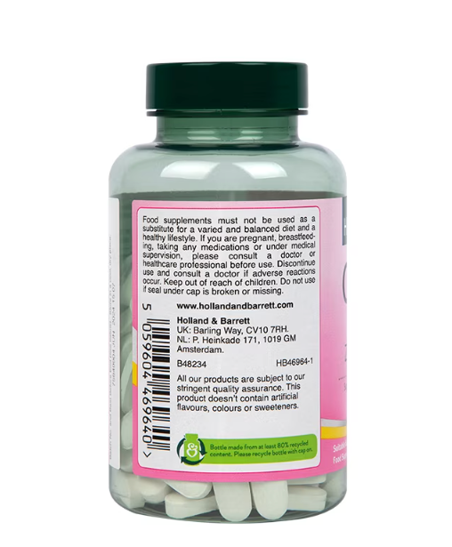 Holland & Barrett Calcium Magnesium Vitamin D & Zinc 120 Tablets