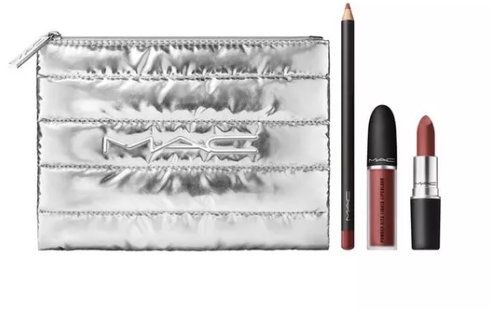 MAC Powdered Snow Powder Kiss Lip Kit - Brown