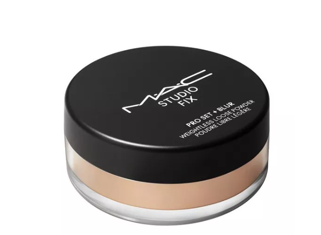 Mac Studio Fix Pro Set + Blur Weightless Loose Powder 12g -Shade: Medium Deep