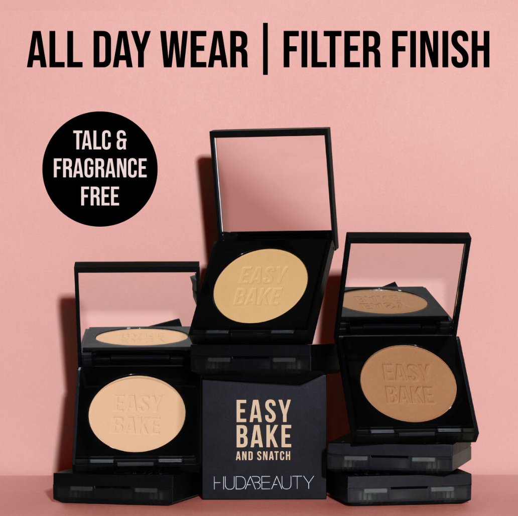 Huda Beauty Easy Bake and Snatch Pressed Brightening & Setting Powder 8.5g - Shade: Kunafa