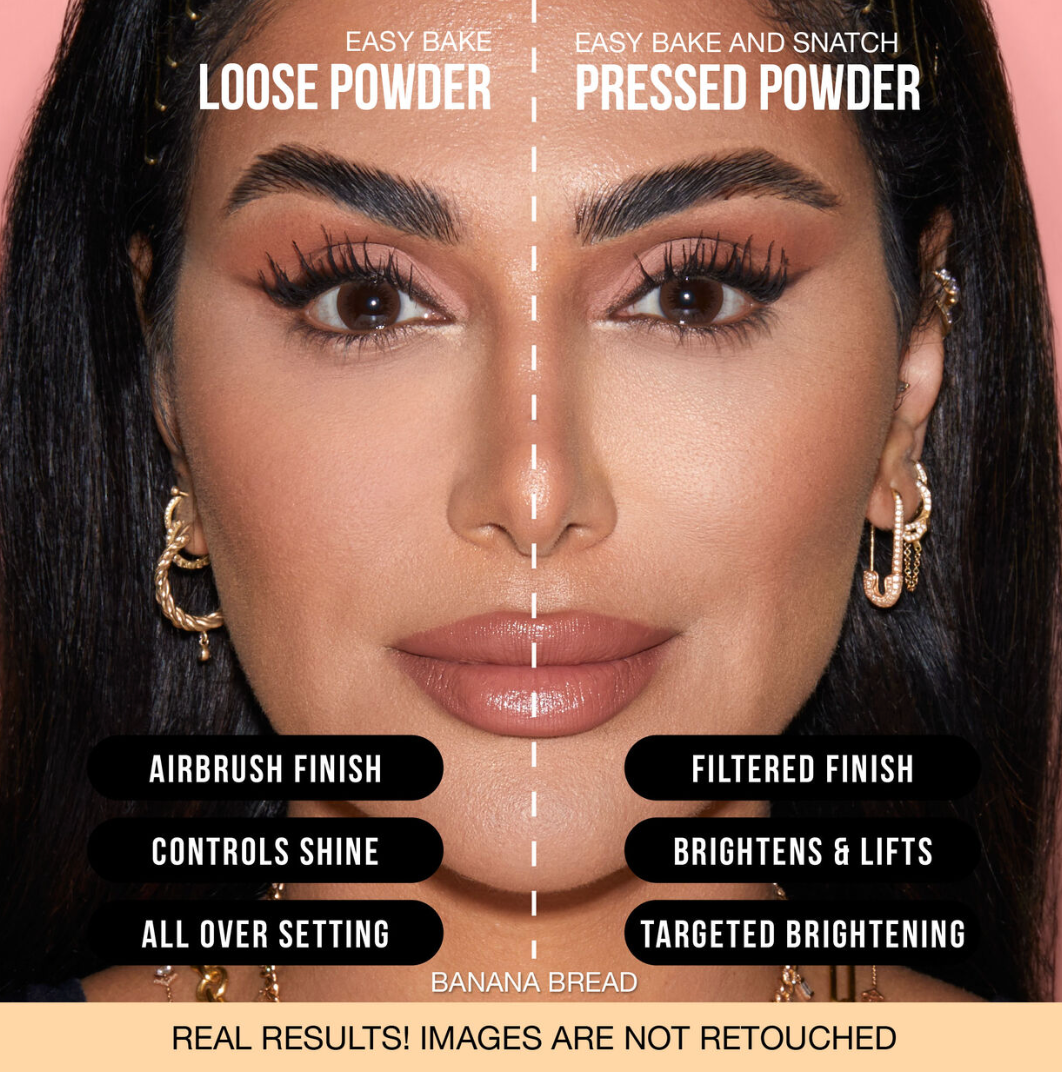 Huda Beauty Easy Bake and Snatch Pressed Brightening & Setting Powder 8.5g - Shade: Banana Bread