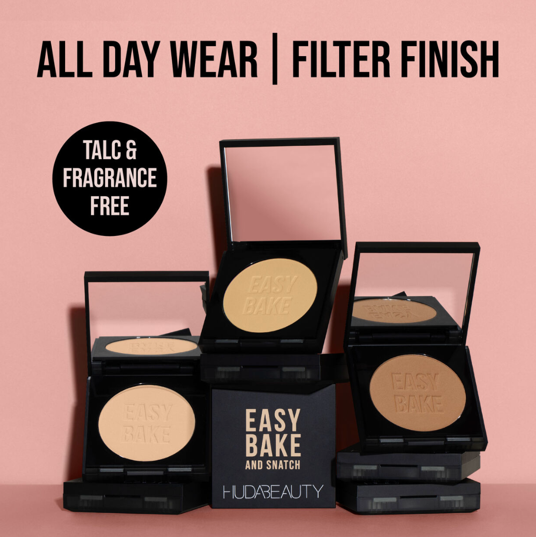 Huda Beauty Easy Bake and Snatch Pressed Brightening & Setting Powder 8.5g - Shade: Coffee Cake