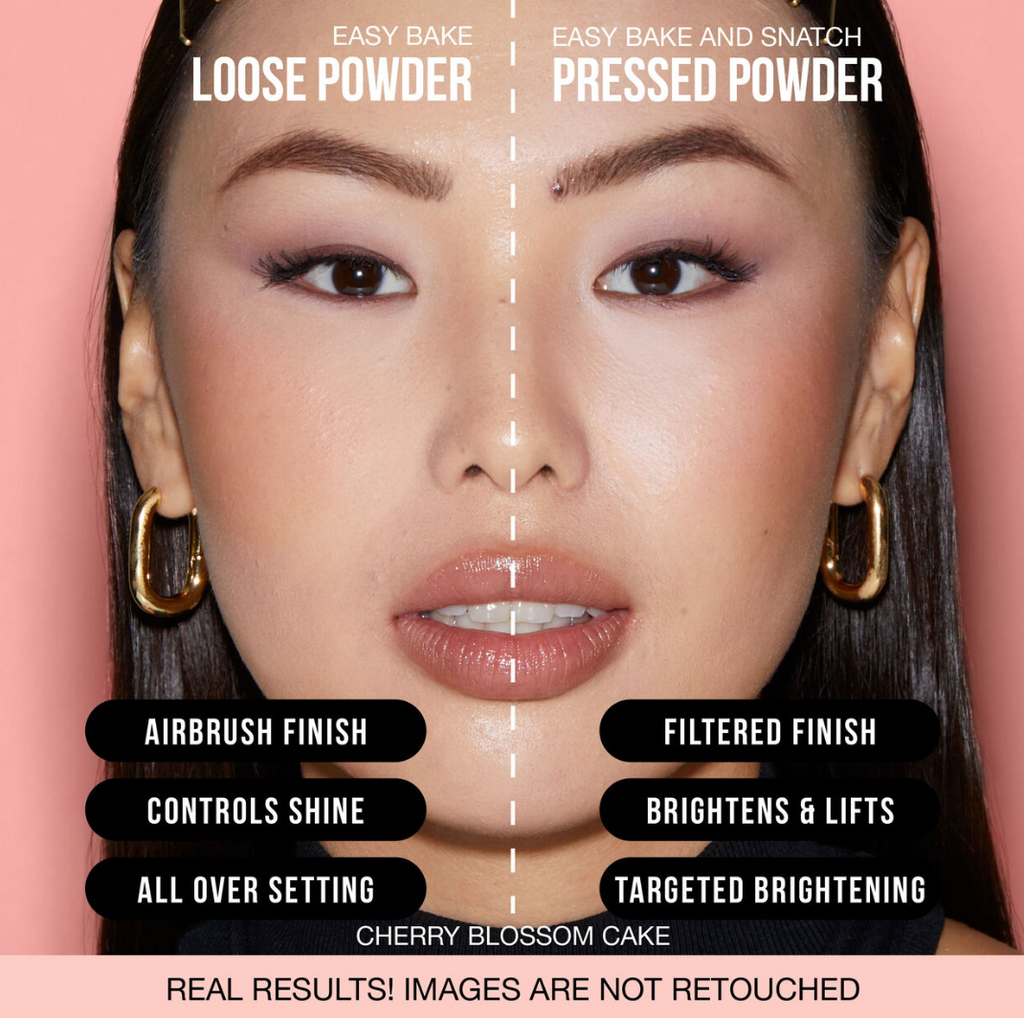 Huda Beauty Easy Bake and Snatch Pressed Brightening & Setting Powder 8.5g - Shade: Cherry Blossom Cake