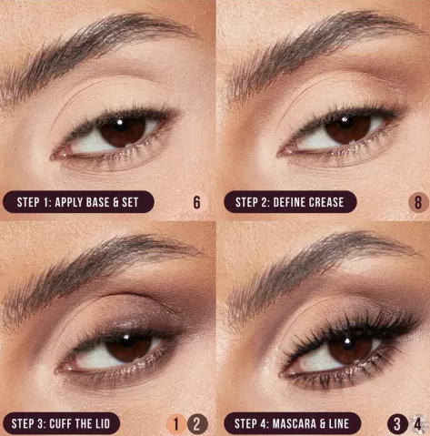 Huda Beauty Creamy Obsessions Eyeshadow Palette 8.22g - Shade : Neutral Brown Creamy