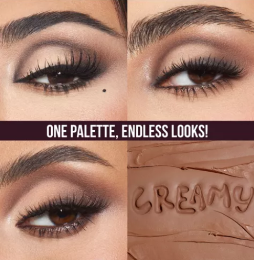 Huda Beauty Creamy Obsessions Eyeshadow Palette 8.22g - Shade : Neutral Brown Creamy