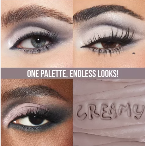Huda Beauty Creamy Obsessions Eyeshadow Palette 8.22g - Shade : Greige Creamy Obsessions
