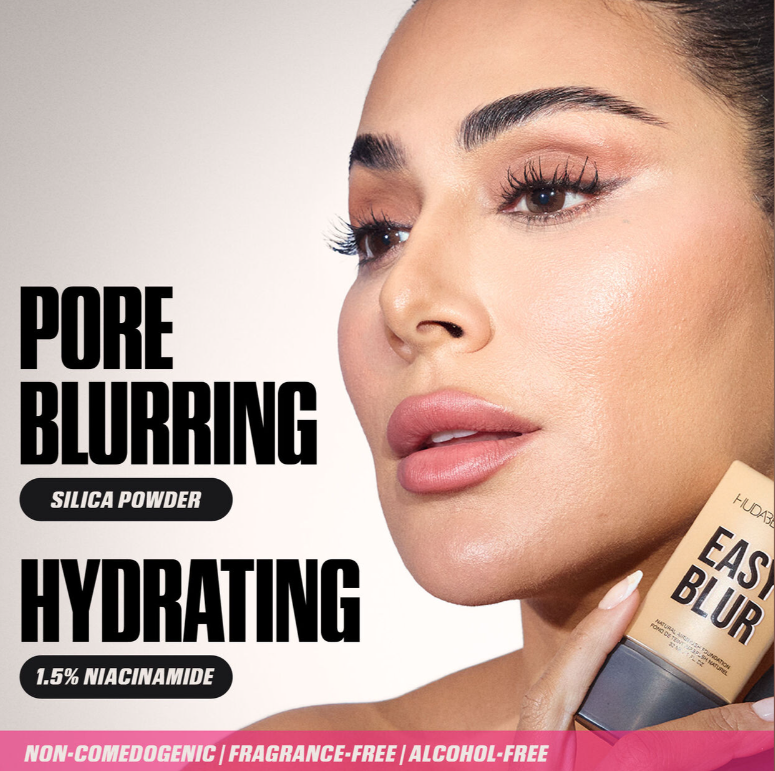 Huda Beauty Easy Blur Natural Airbrush Foundation 30ml - Shade : Milkshake 100B