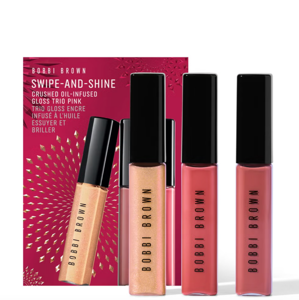 Bobbi Brown Swipe and Shine Crushed Oil-Infused Gloss Trio - Pink