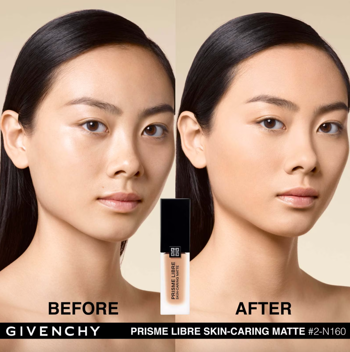 Givenchy Prisme Libre Skin-Caring Matte Foundation 30ml - Shade: 2-N160