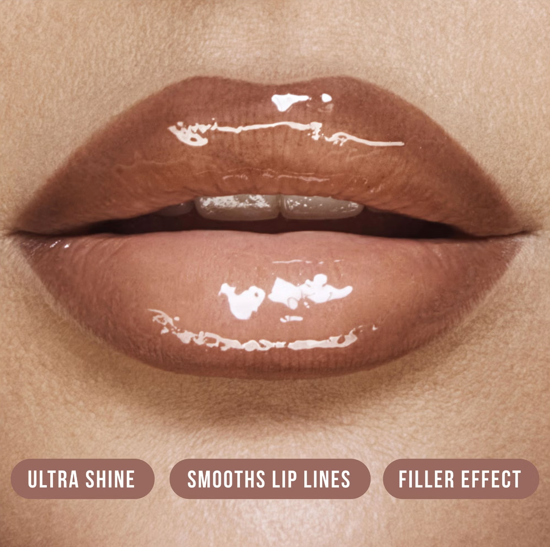 Huda Beauty Faux Filler Extra Shine Lip Gloss 3.9ml - Shade: Honey
