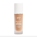 No7 Restore & Renew Multi Action Serum Foundation SPF30 30ml - Shade: Warm Beige
