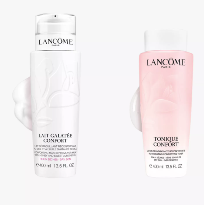 Lancôme Confort Cleansing Duo Your Comforting Cleansing Program Skincare Gift Set, 2 x 400ml