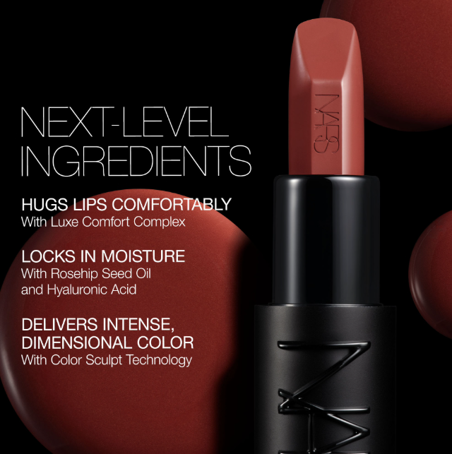 Nars Explicit Lipstick Refillable Rechargeable 3.8g - Shade : Excess 806