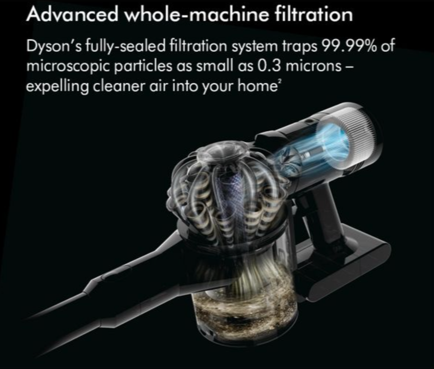 DYSON V8 Advanced Cordless Vacuum Cleaner - Silver Nickel