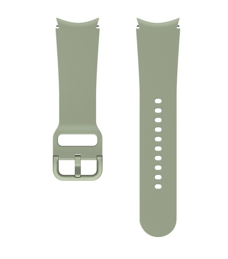 Samsung Watch Strap Sport Band (FKM) - Official Samsung Watch Strap - 20mm - S/M - Olive Green