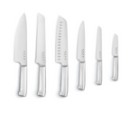 SMEG 50's Style Knife Block Set, Pastel Blue