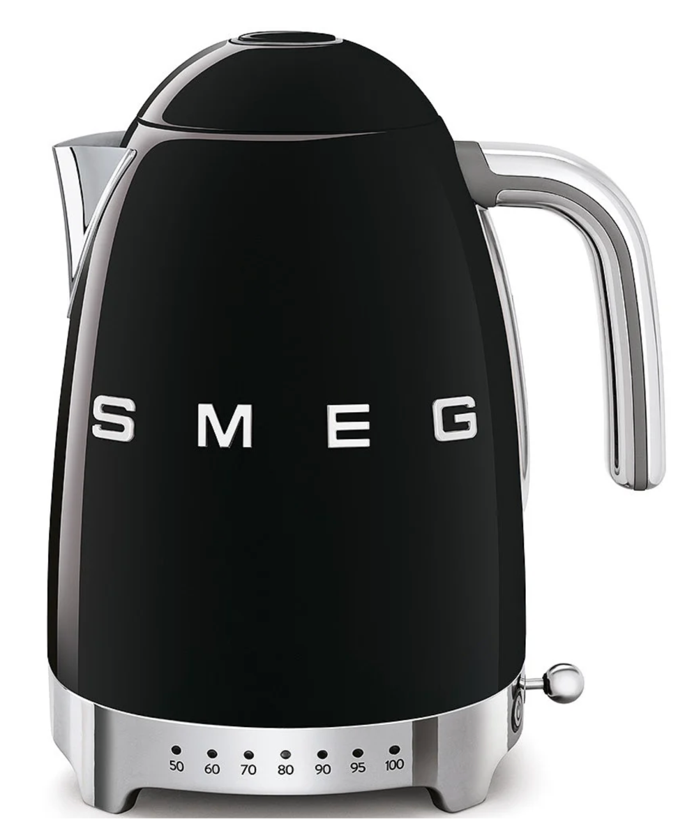 SMEG 50's Style Variable Temperature Kettle, Black