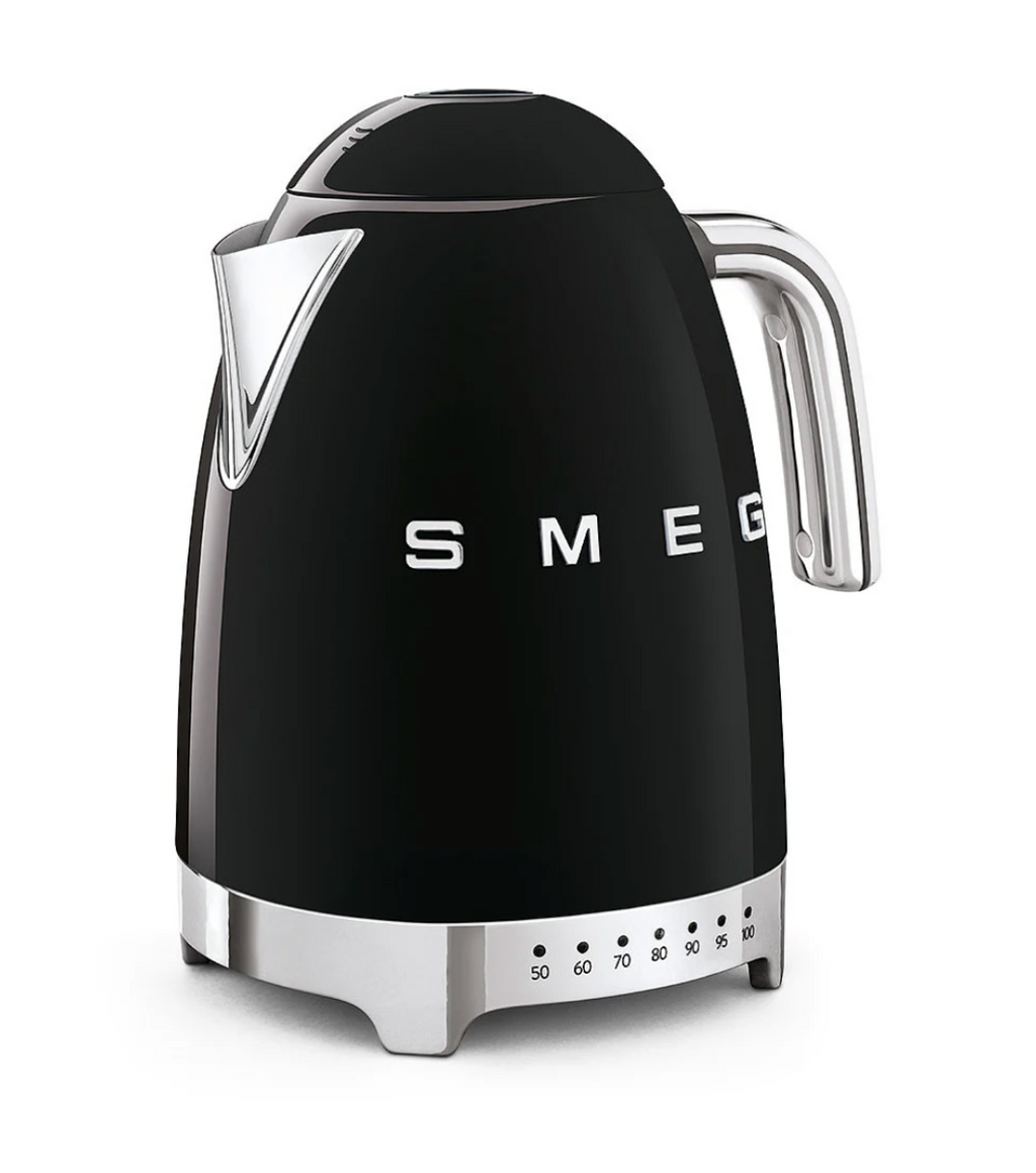 SMEG 50's Style Variable Temperature Kettle, Black