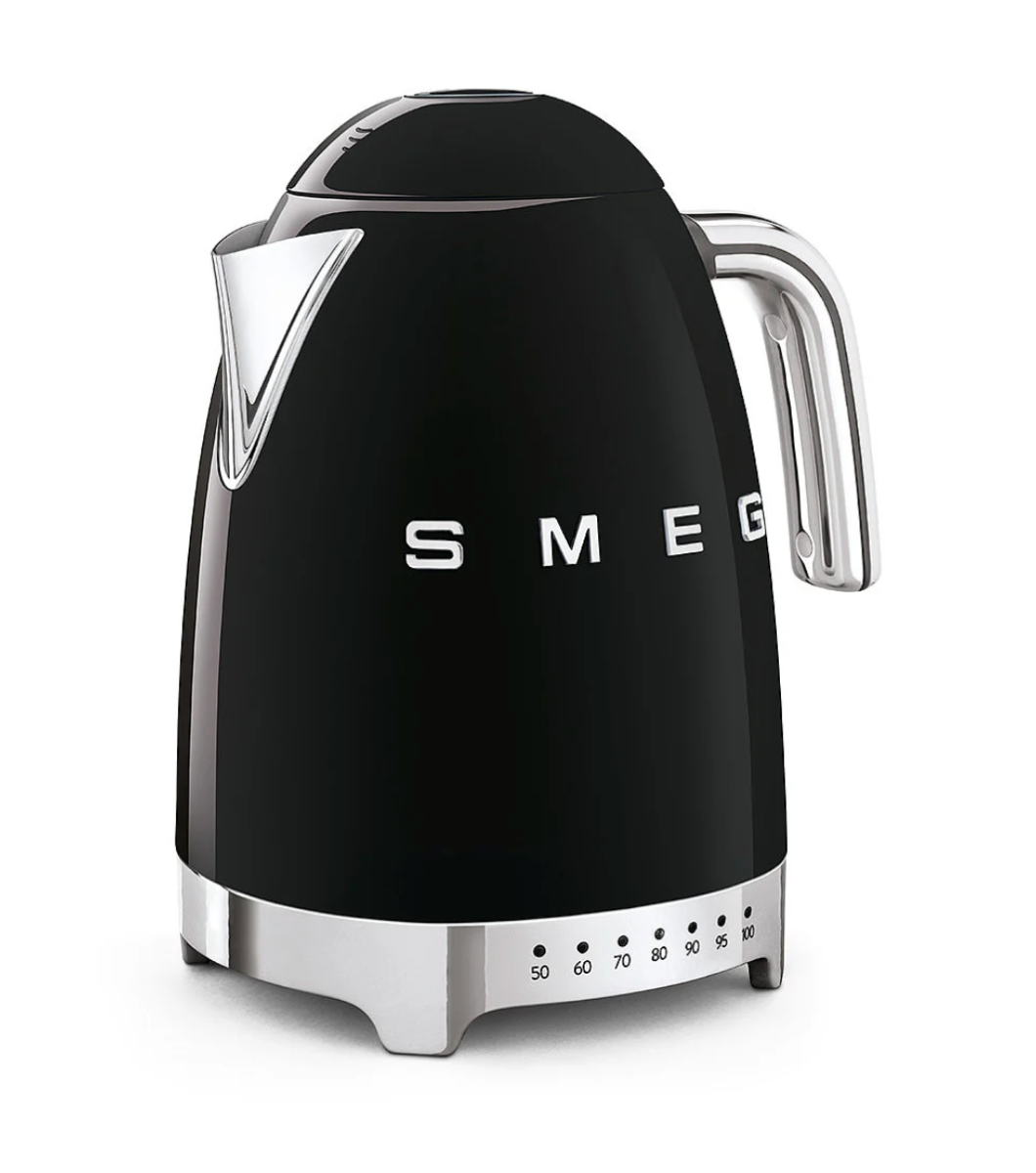 SMEG 50's Style Variable Temperature Kettle, Black