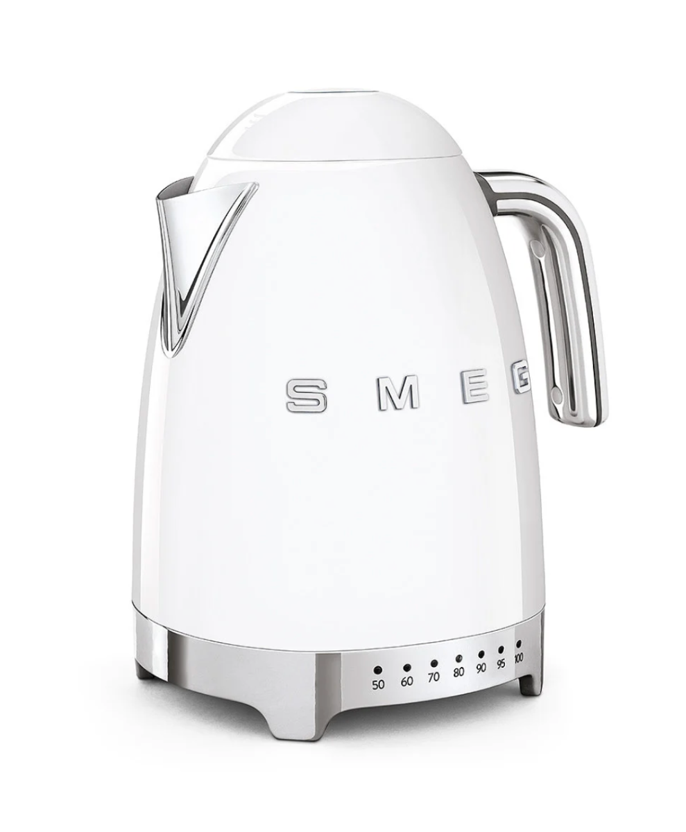 SMEG 50's Style Variable Temperature Kettle, White