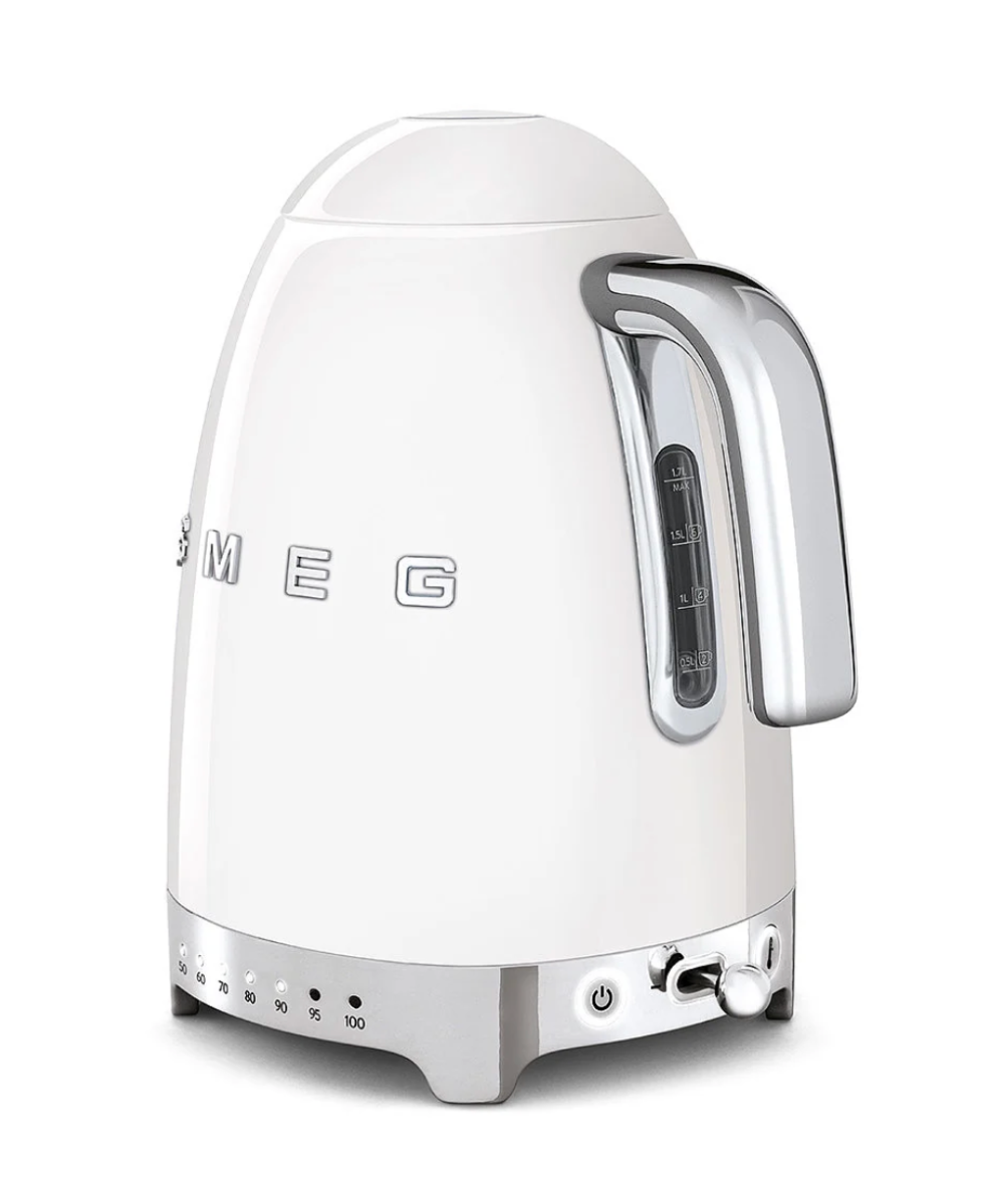 SMEG 50's Style Variable Temperature Kettle, White