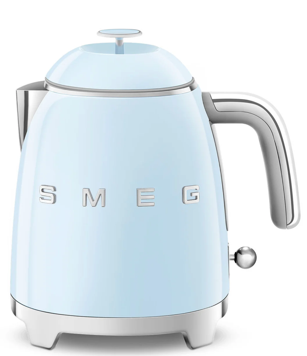 SMEG 50's Style Mini Electric Kettle, Pastel Blue