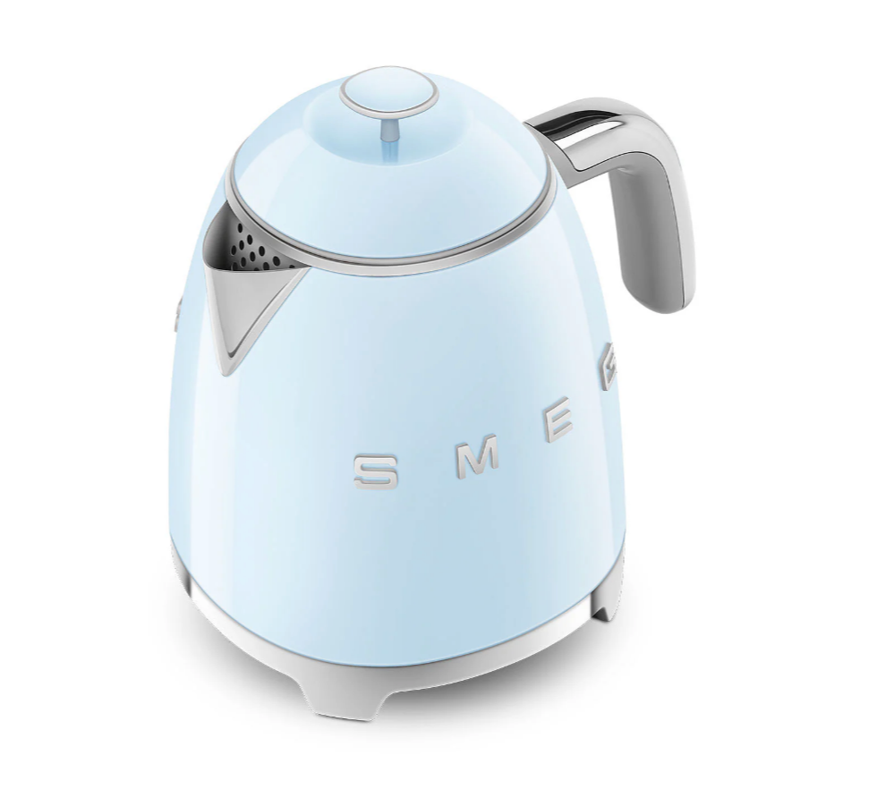 SMEG 50's Style Mini Electric Kettle, Pastel Blue