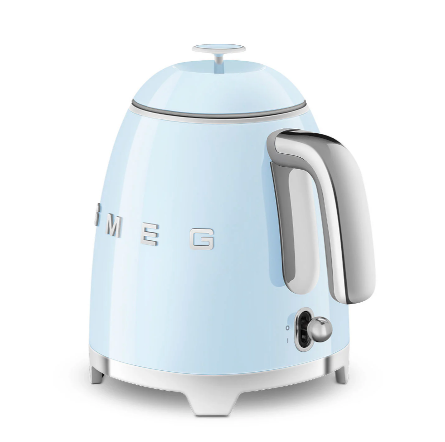 SMEG 50's Style Mini Electric Kettle, Pastel Blue