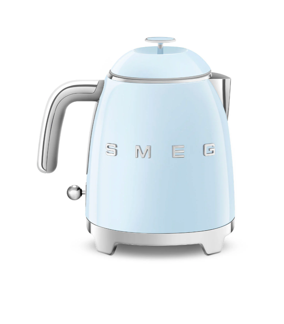 SMEG 50's Style Mini Electric Kettle, Pastel Blue