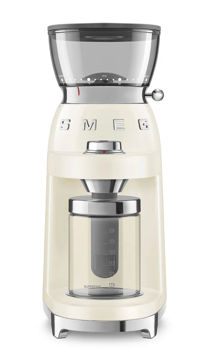SMEG 50's Style Electric Coffee Grinder, Cream