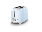 SMEG 50's Style 2 Slice, 2 Slot Toaster Gloss Pastel Blue