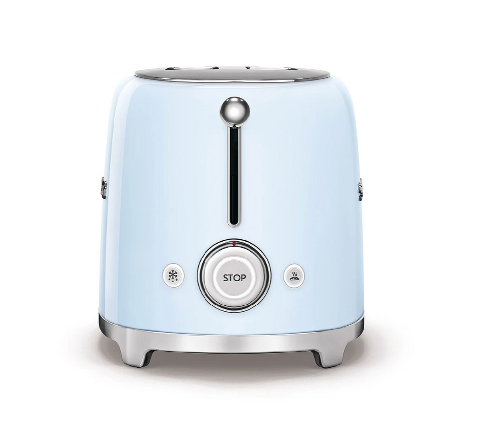 SMEG 50's Style 2 Slice, 2 Slot Toaster Gloss Pastel Blue