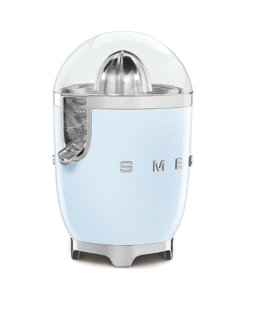 SMEG 70w, Manual Pressure Juice Extraction Retro 50's Style Design in Pastel Blue