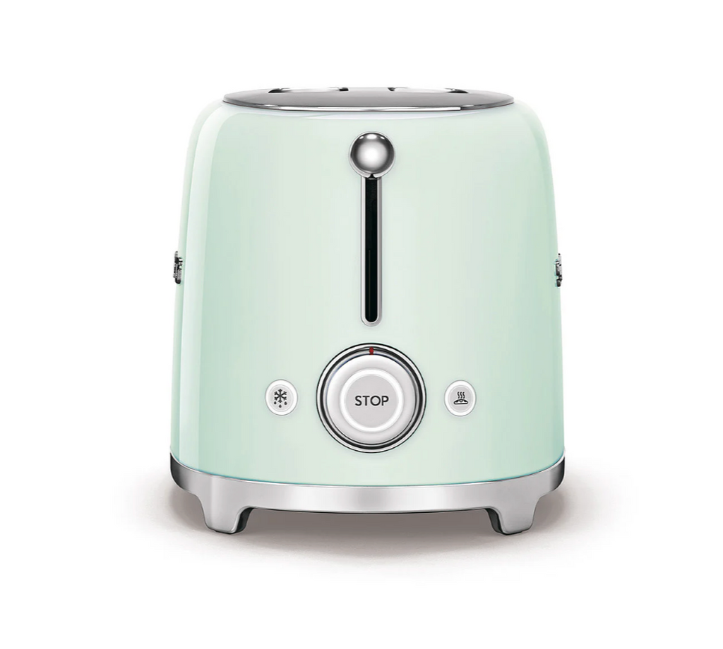 SMEG 50's Style 2 Slice, 2 Slot Toaster Gloss Pastel Green