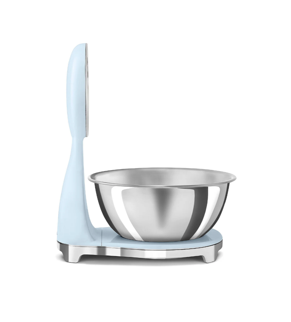 SMEG 50's Style Analogue and digital Kitchen Scale Pastel Blue