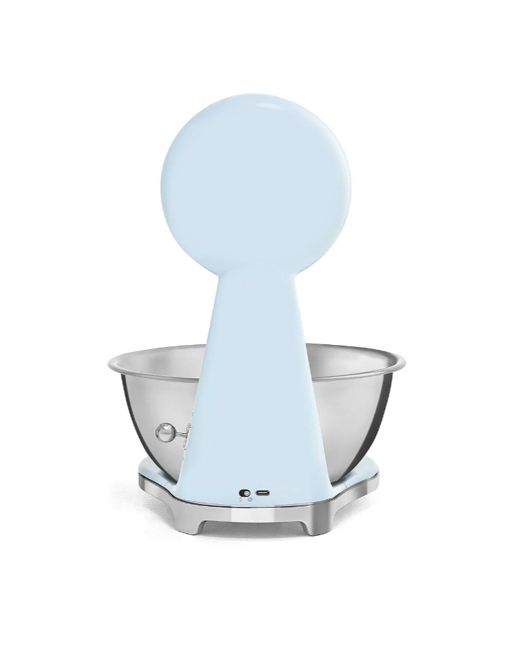 SMEG 50's Style Analogue and digital Kitchen Scale Pastel Blue